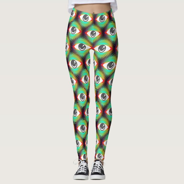 Cute All-seeing Alien Eye Thunder_Cove Leggings (Front)