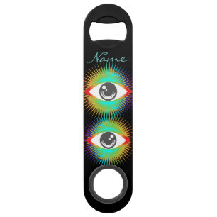 Cute All-seeing Alien Eyes Thunder_Cove Bar Key