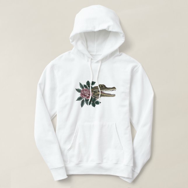 Cute Alligator  Classic T-Shirt Hoodie (Design Front)