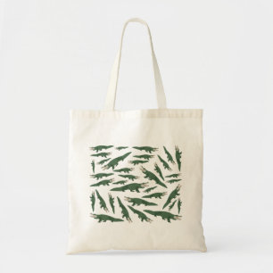 Cute Alligator Crocodile Pattern Tote Bag