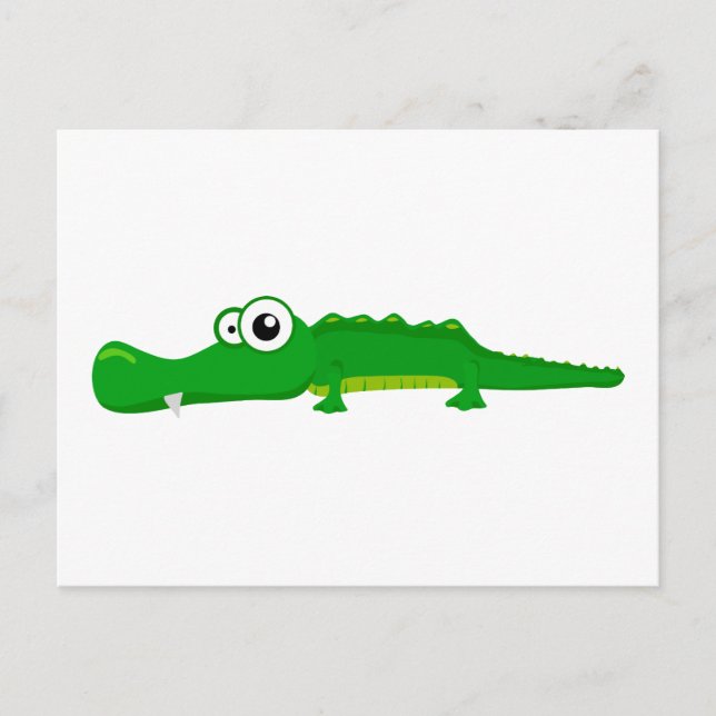 Cute alligator postcard (Front)