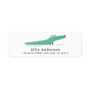 Cute Alligator Return Address