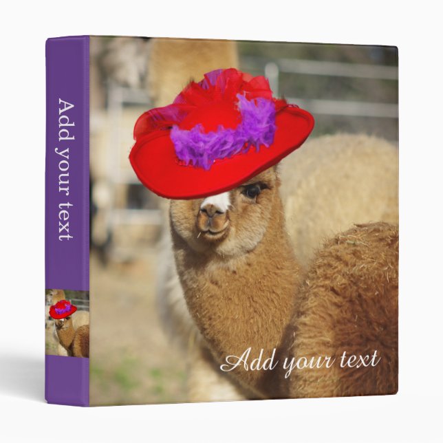 Cute Alpaca Binder (Front/Spine)