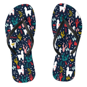 Cute Alpaca Flip Flops