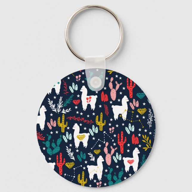 Cute Alpaca Keychain (Front)