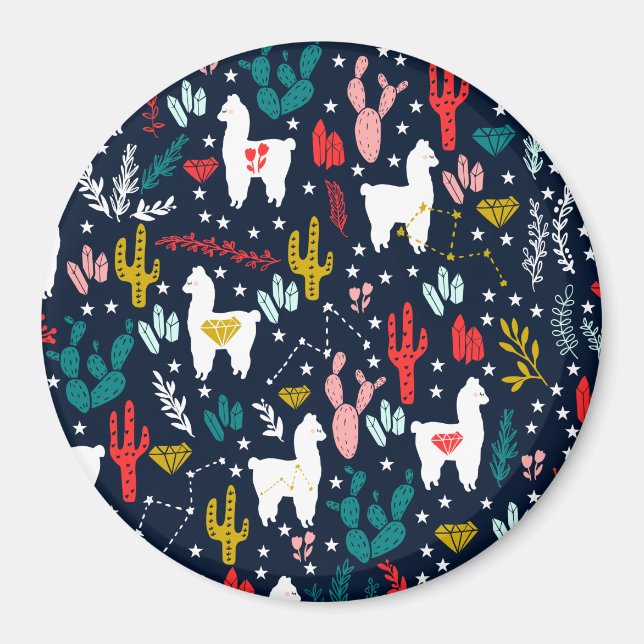 Cute Alpaca Magnet (Front)