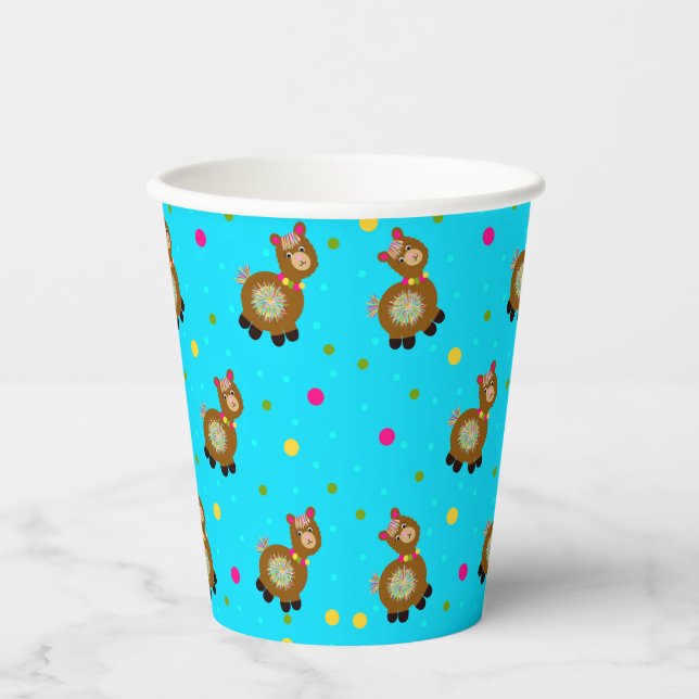 Cute alpaca paper cups (Front)