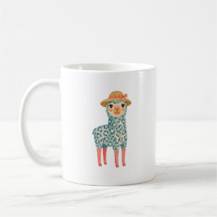 Cute Alpaca Sun Hat Mug