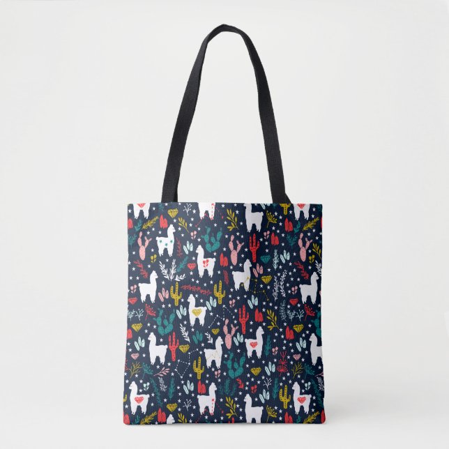 Cute Alpaca Tote Bag (Front)