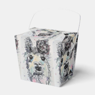 Cute Alpacca Llama Girls Birthday Cake Favour Box