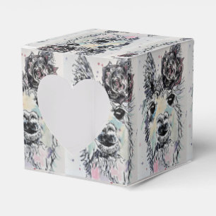 Cute Alpacca Llama Girls Birthday Cake Favour Box