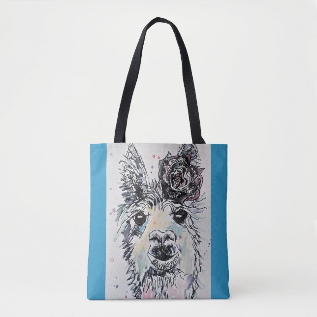 Cute Alpacca Llama Sac fourre-tout d'alimentation  (Devant)