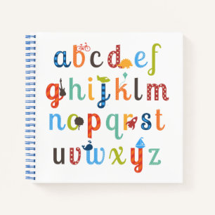 Cute Alphabet Design Notebook