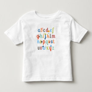 Cute Alphabet Design Toddler T-shirt
