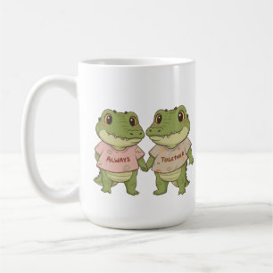 Cute Always Together Crocodile Couple Matching T-S Coffee Mug