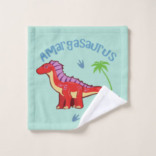 Cute Amargasaurus Wash Cloth