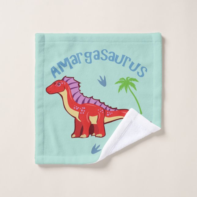 Cute Amargasaurus Wash Cloth (Wash Cloth)