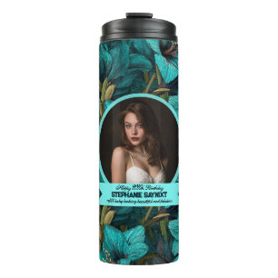 Cute Amaryllis 40Th Birthday Feminine Thermal Tumbler
