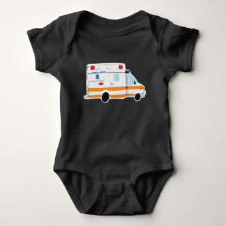 Cute Ambulance Baby Bodysuit