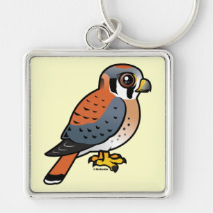 Cute American Kestrel Keychain