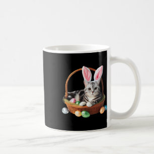 Cute American Shorthair Cat Easter Egg Hunt Owner  Coffee Mug