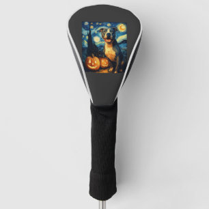 Cute American Staffordshire Terrier Dog Halloween Golf Head Cover
