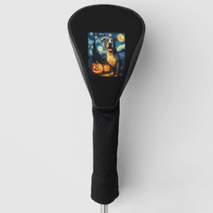 Cute American Staffordshire Terrier Dog Halloween Golf Head Cover