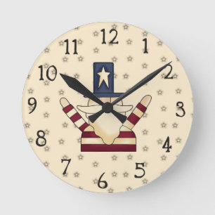 Cute Americana Wall Clock