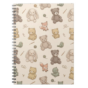 Cute Amigurumi Crochet Animals Cottagecore Notebook