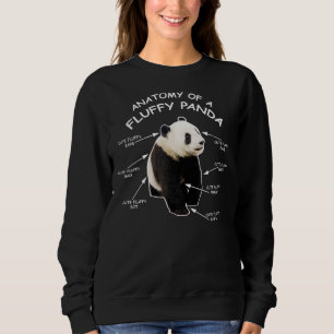 Cute  Anatomy Of A Fluffy Panda  Baby Panda Cub Sweatshirt