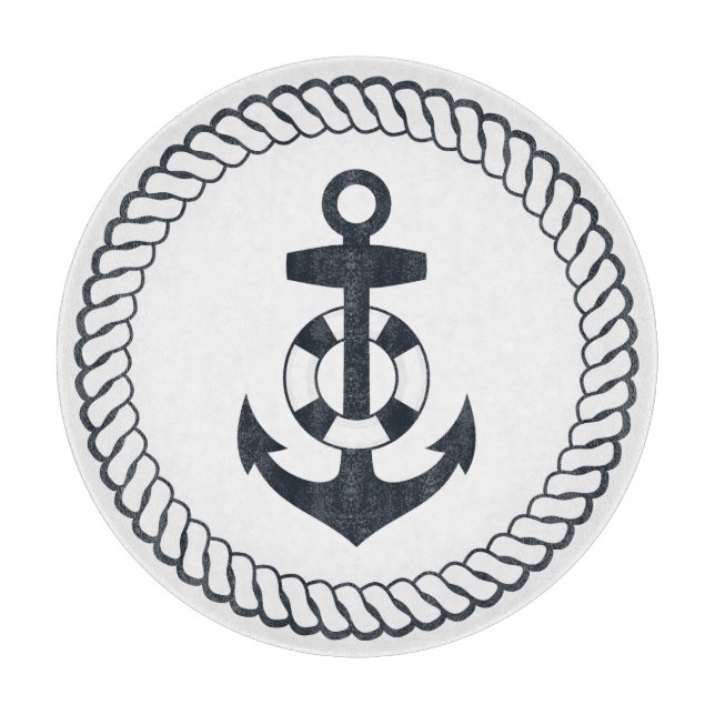 Cute Anchor Cutting Board (Front)