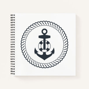 Cute Anchor Notebook