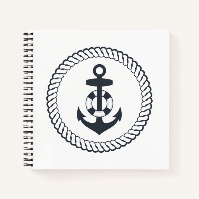 Cute Anchor Notebook (Front)