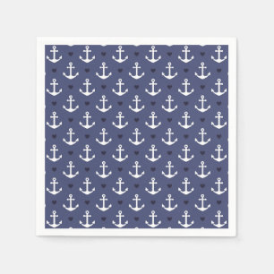 Cute Anchor Pattern Napkin