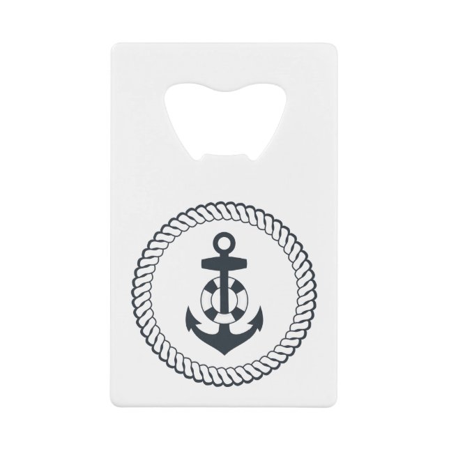 Cute Anchor Wallet Bottle Opener (Front)
