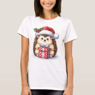 Cute and adorable Christmas hedgehog T-Shirt