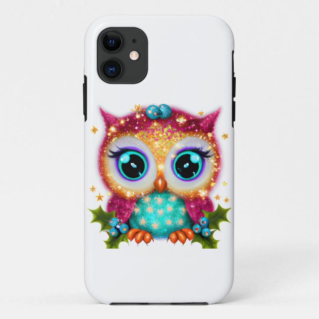 Cute and Adorable Kawaii Baby Owl  Case-Mate iPhone Case (Back)