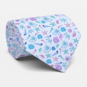 Cute and Adorable Seashells Necktie