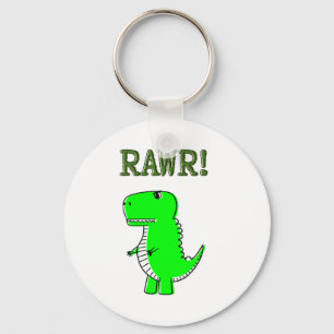 Cute and Angry T-Rex RAWR Keychain