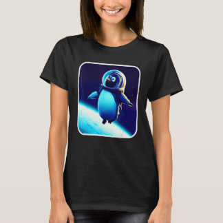 Cute And  Astronaut Penguin Space Penguin Galaxy M T-Shirt