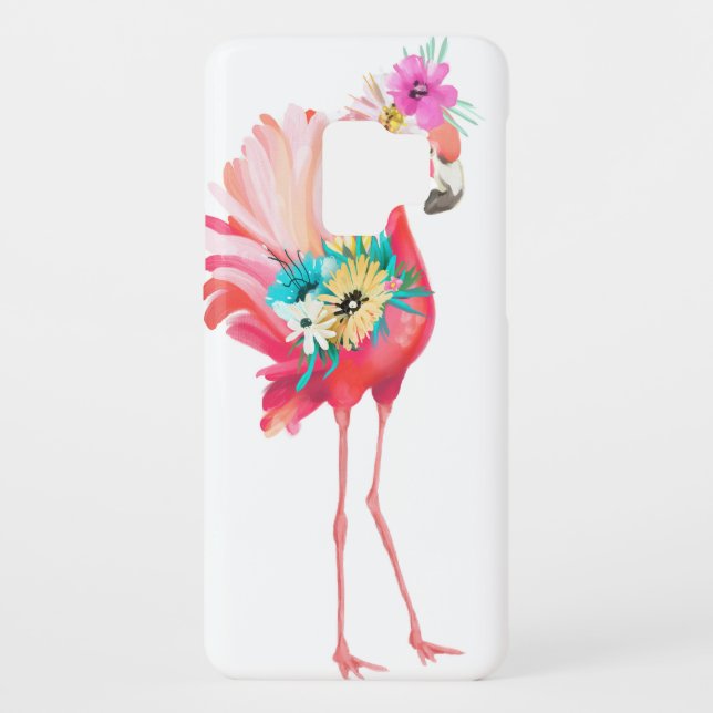 Cute and beautiful pink flamingo mexican bird with Case-Mate samsung galaxy case (Back)