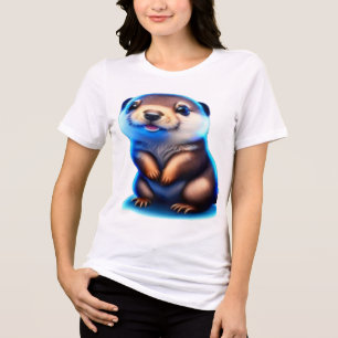 Cute and Casual T-Shirt for Panda Lovers Tri-Blend Shirt