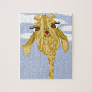 Cute And Colorful Giraffe Jigsaw Puzzle