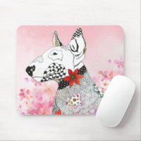 Cute and Colorlful Bull Terrier Mousepad