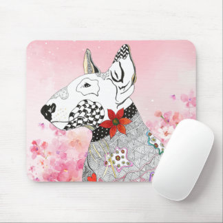Cute and Colorlful Bull Terrier Mousepad