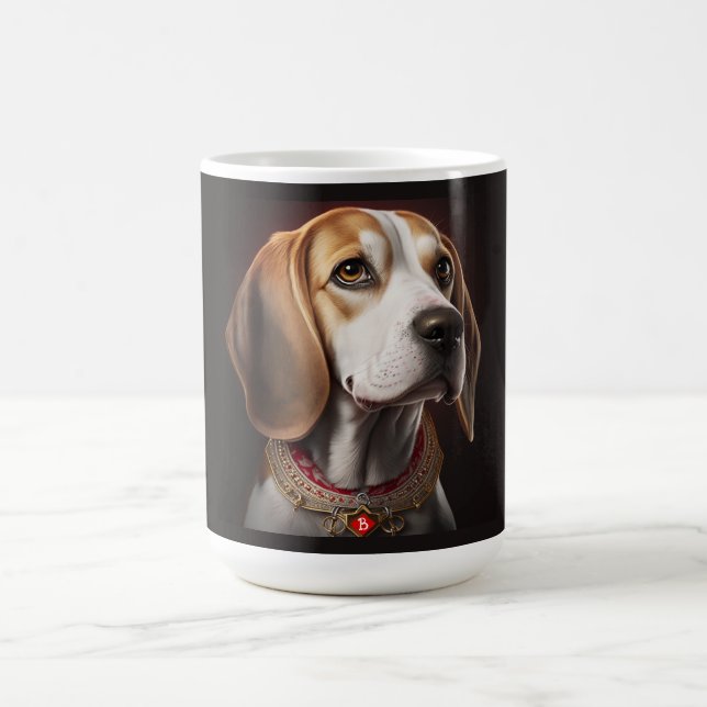 Cute and Colourful Beagle Dog Mug (Center)