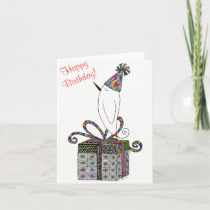 Cute and Colourful Birthday Bird Greeting Card