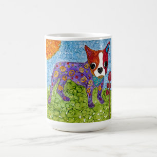 Cute and Colourful Boston Terrier Mug