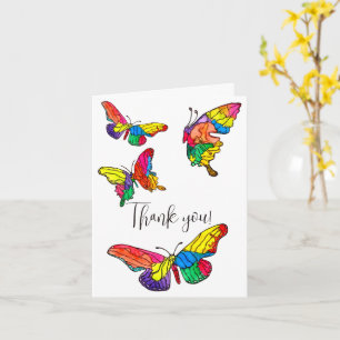 Cute and Colourful Butterflies Greeting Card