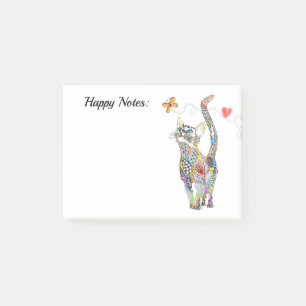 Cute and Colourful Cat Post-it Notes